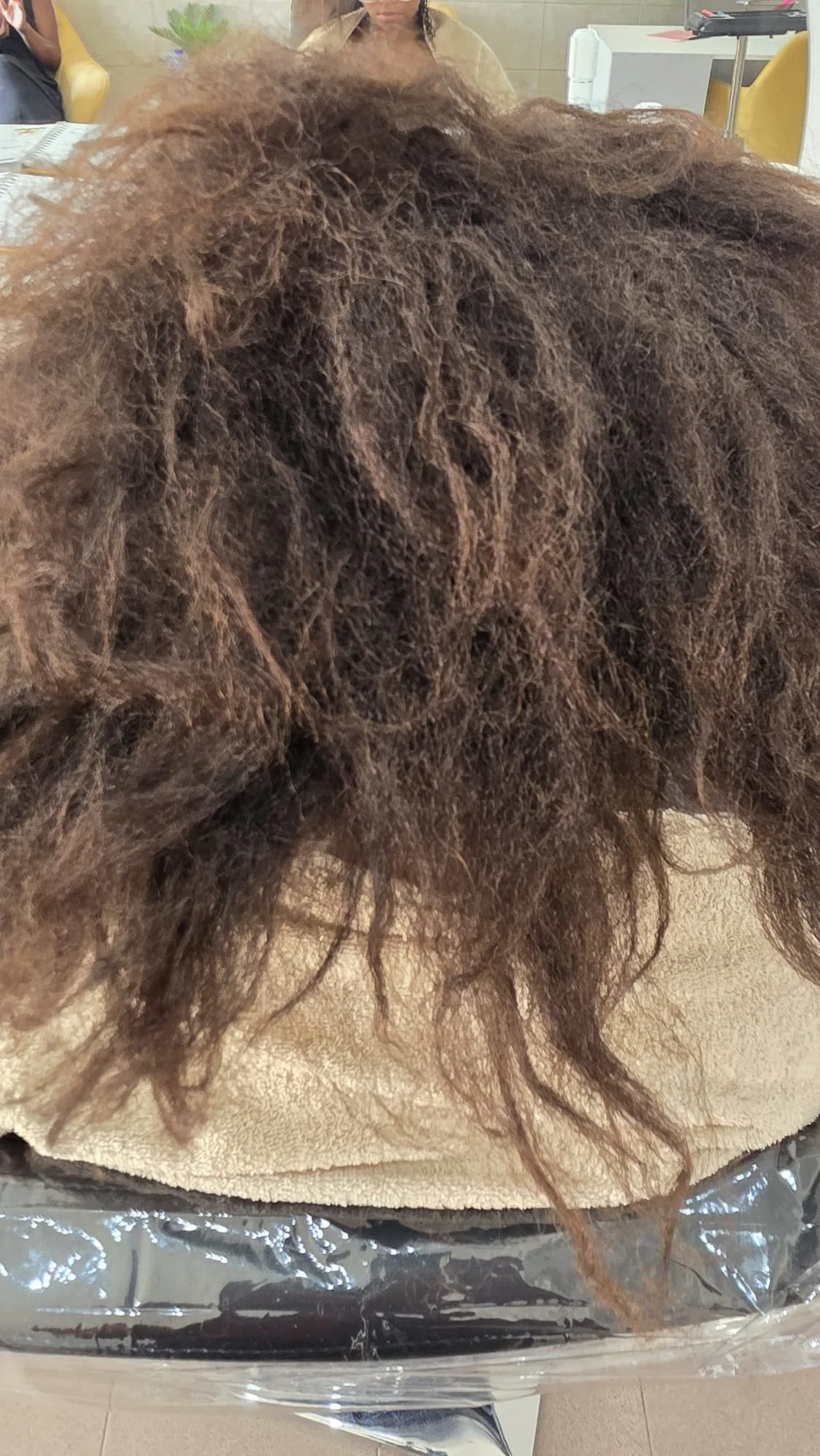 Cabelo antes do tratamento capilar